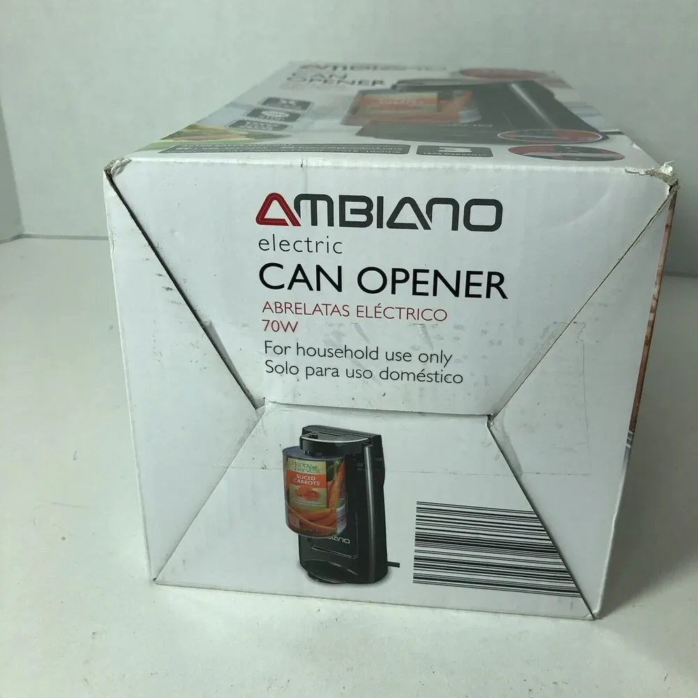 Ambiano Electric Can Opener‎ 3 in 1 Opener Sharpener Model 72813A1 Steel F3